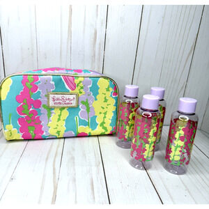 Lilly Pulitzer for Estee Lauder Make-Up Bag with 3 oz. Containers